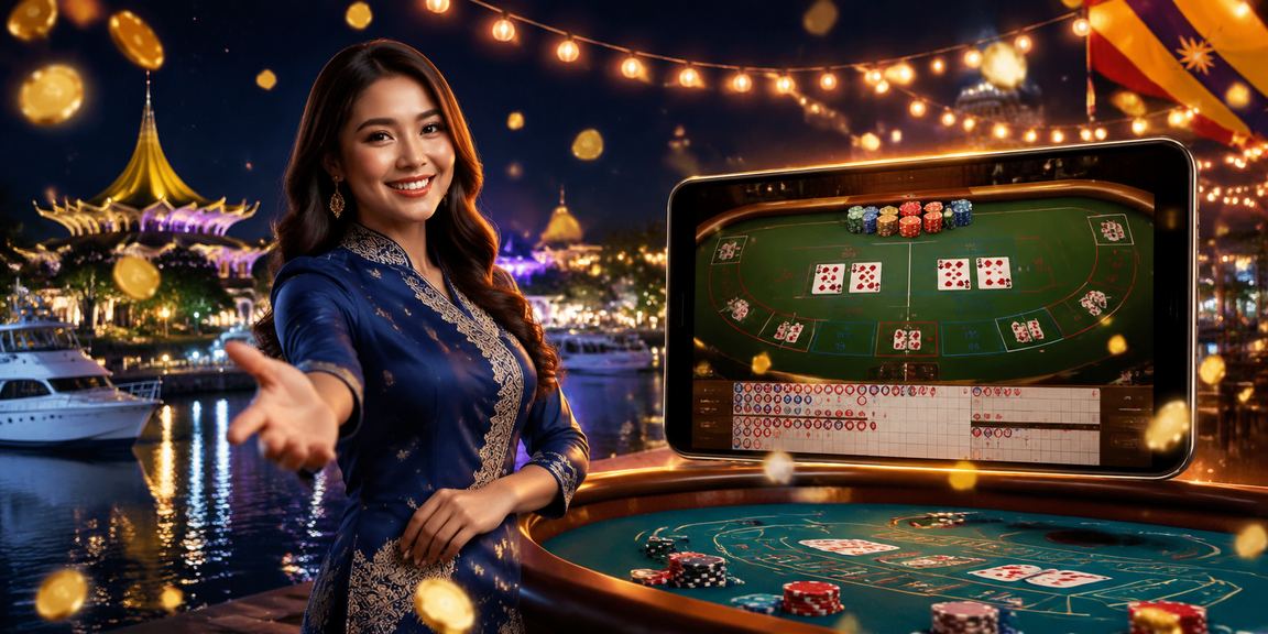 Pemain Sarawak bergaya baju kurung bermain baccarat dalam talian dengan bonus selamat datang eksklusif